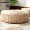 Pouf circulaire en rotin – Image 4