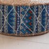 Pouf circulaire motifs tons bleus – Image 3