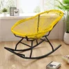 Rocking chair moderne jaune