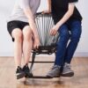 Rocking chair moderne noir – Image 4