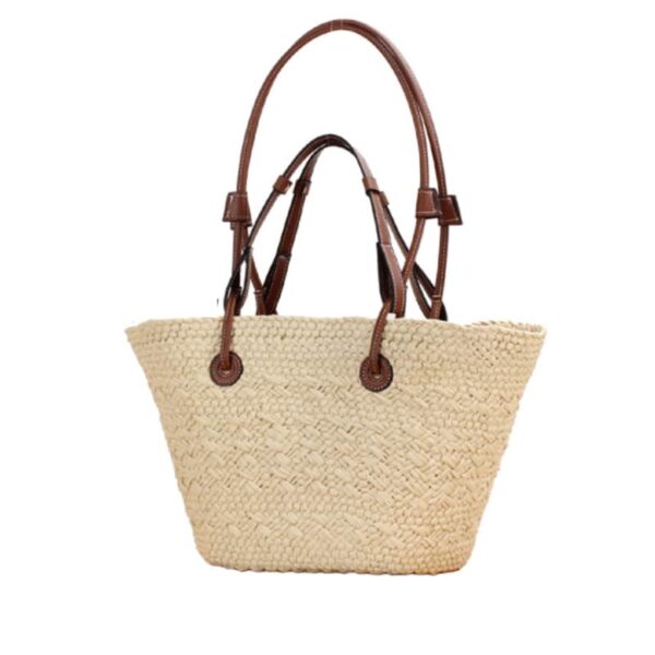 Sac à main, à bandoulière, en paille tissé à la main pour femmes – Image 3