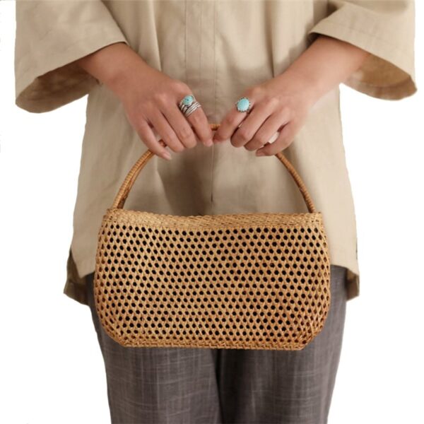 Sac à main en rotin pour femmes – Image 5