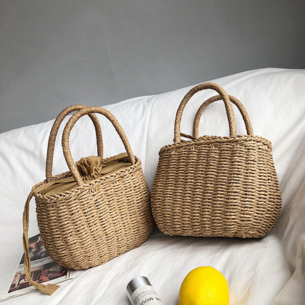 Sac à main en rotin tissé à la main – Image 7