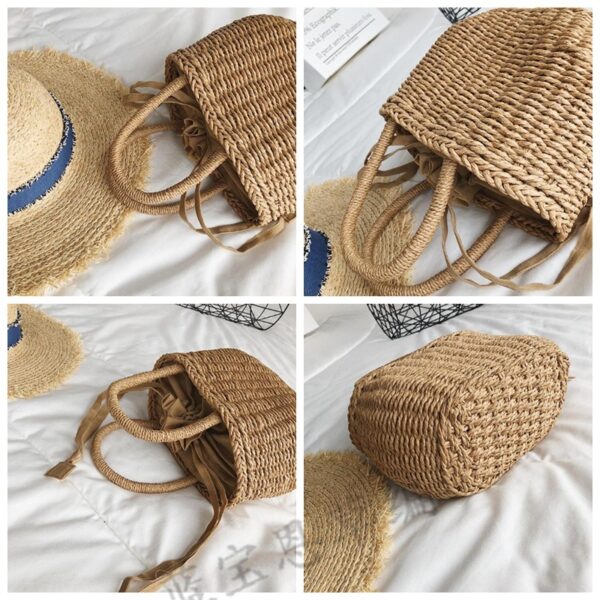 Sac à main en rotin tissé à la main – Image 6