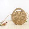 Sac bandoulière en paille tissé à la main pour femme – Image 4
