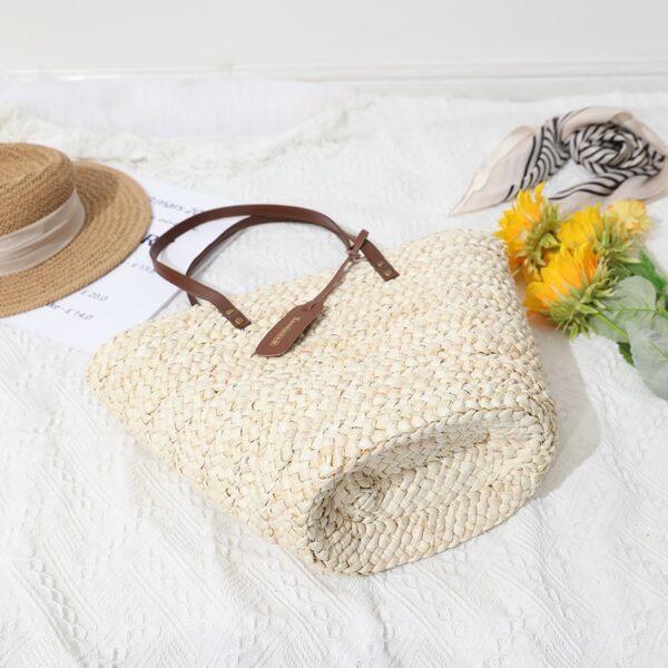 Sac d’été en paille tissé à la main pour femmes