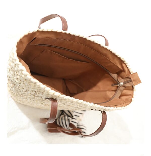 Sac d’été en paille tissé à la main pour femmes – Image 3