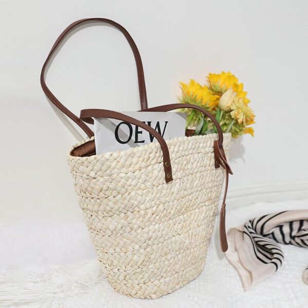 Sac d’été en paille tissé à la main pour femmes – Image 5
