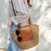 Sac en paille à bandoulière, grande capacité pour femmes – Image 4