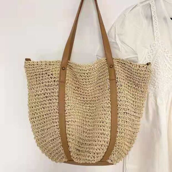 Sacs à main en paille tissés à la main pour femmes – Image 4