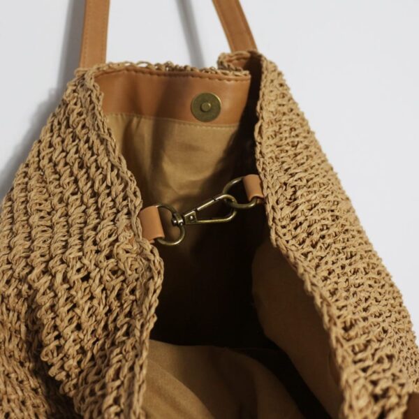 Sacs à main en paille tissés à la main pour femmes – Image 6