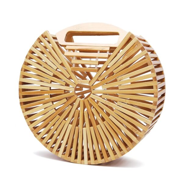 Sacs à main rond en bois  pour femmes – Image 3