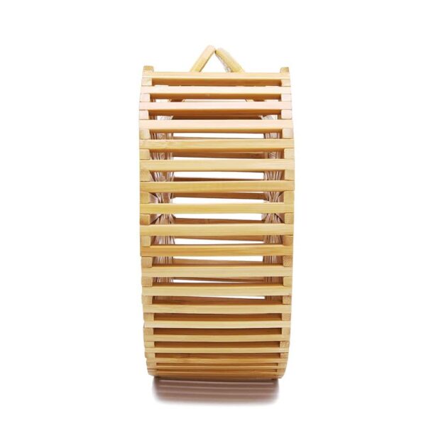 Sacs à main rond en bois  pour femmes – Image 4