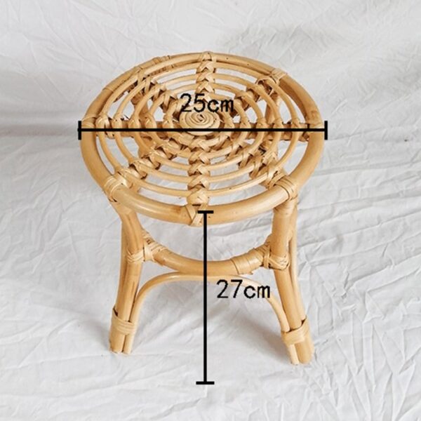 Support porte plante en rotin naturel – Image 2