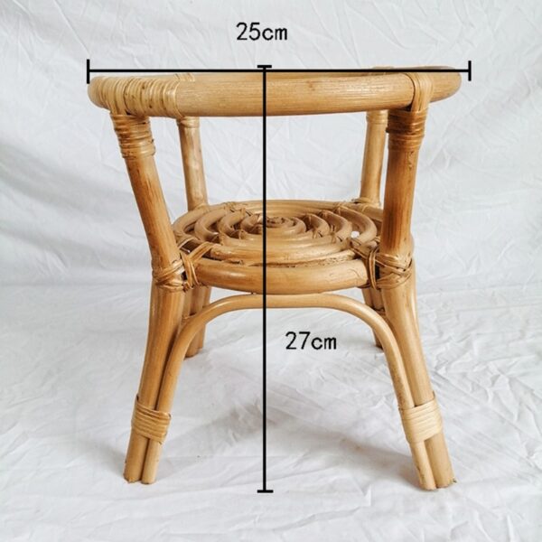 Support porte plante en rotin naturel – Image 3