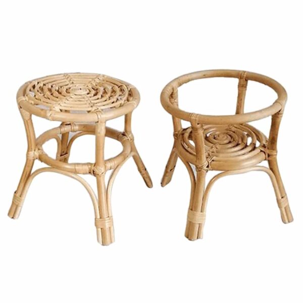 Support porte plante en rotin naturel – Image 6
