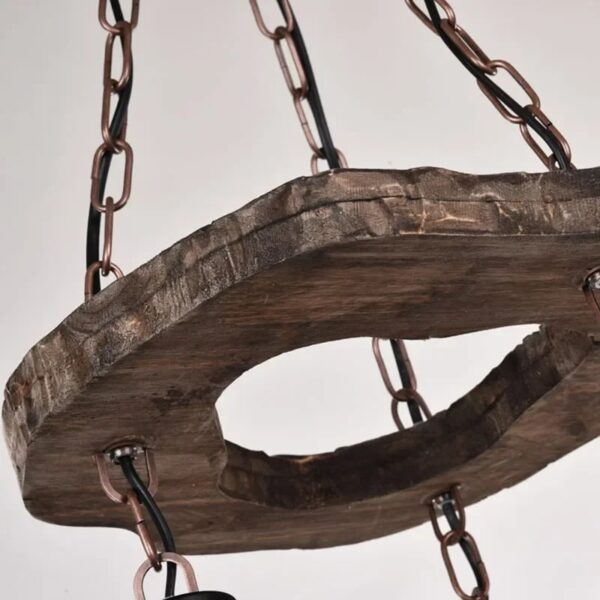 Suspension Bois Flotté de Style Chandelier Rétro – Image 4
