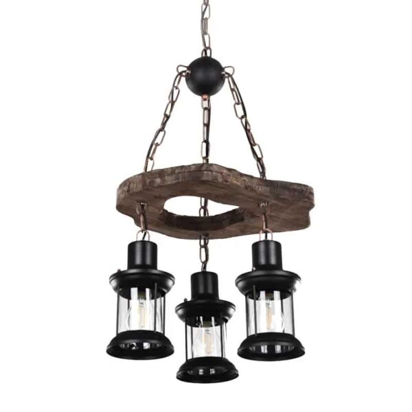 Suspension Bois Flotté de Style Chandelier Rétro