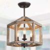 Suspension Bois Vintage au Design Américain – Image 2