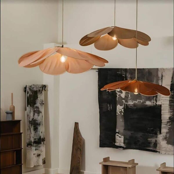 Suspension Pétale Design et Créative Effet Rotin – Image 6