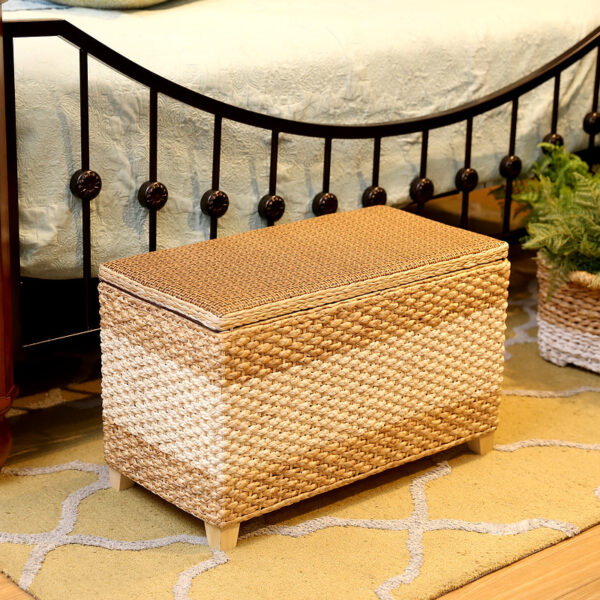 Tabouret de rangement rectangulaire