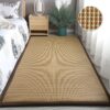 Tapis rectangulaire épais rotin synthétique