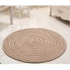 Tapis rond en rotin synthétique – Image 3