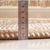 Tapis rond en rotin synthétique – Image 2