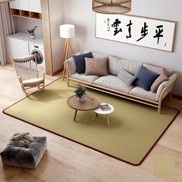 Tapis tatami japonais d’été en rotin épais et frais – Image 2