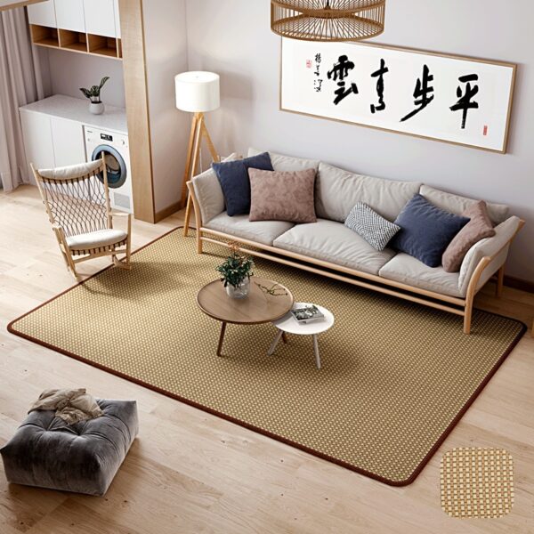 Tapis tatami japonais d’été en rotin épais et frais – Image 4