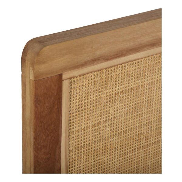 Tête de lit en bois et rotin – Image 4
