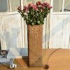 Vase à fleurs en rotin pour la décoration de maison – Image 5