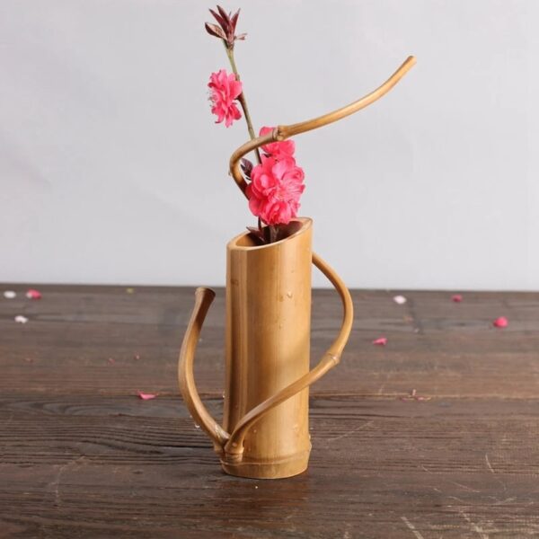 Vase en Bambou Décoratif et Original – Image 2