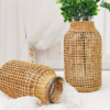 Vase verre et rotin – Image 4