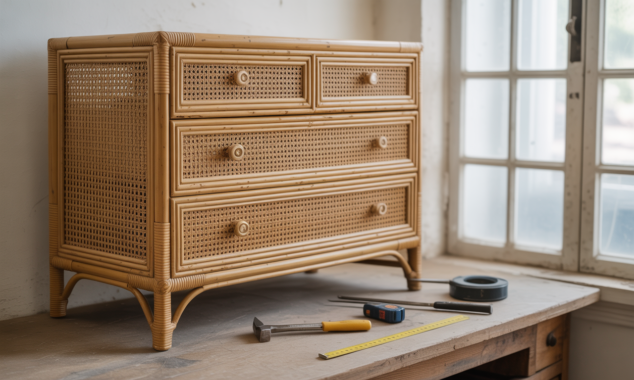 découvrez notre guide pratique pour relooker une commode en rotin. apprenez des astuces simples et efficaces pour donner une nouvelle vie à votre meuble, avec des conseils sur la peinture, le choix des accessoires et les techniques de rénovation. transformez votre commode en un élément décoratif unique et tendance!