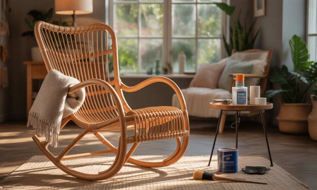 découvrez notre guide pratique pour rénover un rocking chair en rotin. apprenez étape par étape à redonner vie à votre fauteuil, à choisir les bons matériaux et à maîtriser les techniques de restauration pour une finition parfaite.