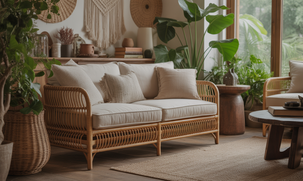 découvrez comment un canapé en rotin peut transformer votre salon en une oasis bohème chaleureuse et accueillante, alliant confort et style naturel.