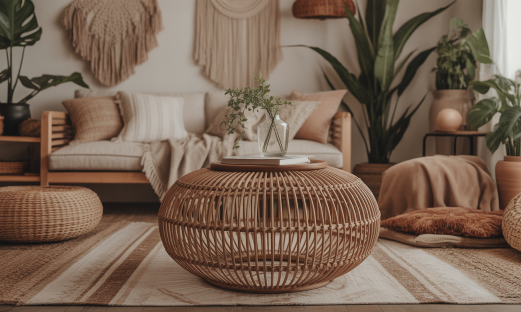 découvrez le pouf en rotin, l'accessoire déco incontournable pour apporter une touche bohème chic à votre intérieur, alliant style naturel et confort élégant.