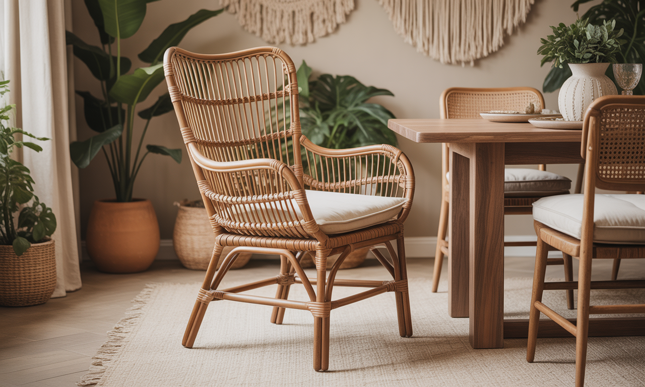 découvrez comment une chaise en rotin peut transformer votre salle à manger en un espace bohème chic et convivial, alliant style naturel et confort pour des moments chaleureux.