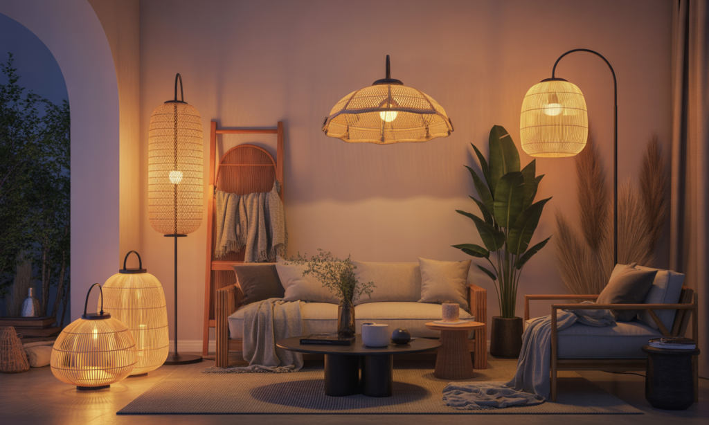 découvrez les lampadaires en rotin, le luminaire tendance qui apporte chaleur et authenticité à votre décoration intérieure. style naturel et ambiance cosy garantis !