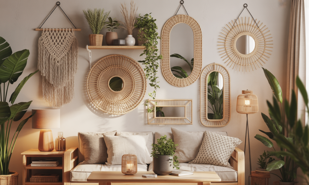 découvrez 5 idées déco originales pour accrocher le rotin aux murs et créer un intérieur bohème et tendance qui vous ressemble.