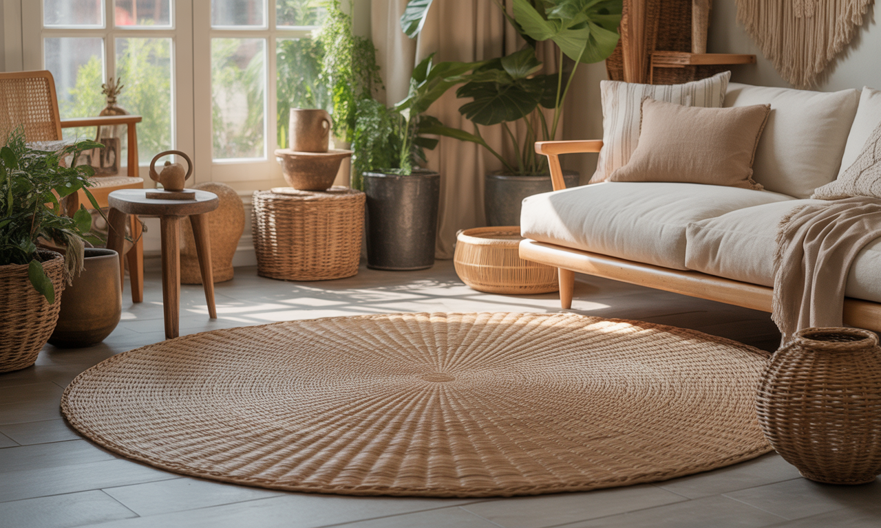 découvrez comment le tapis rond en rotin apporte une touche bohème chic à votre intérieur, alliant charme naturel et élégance pour une décoration réussie.