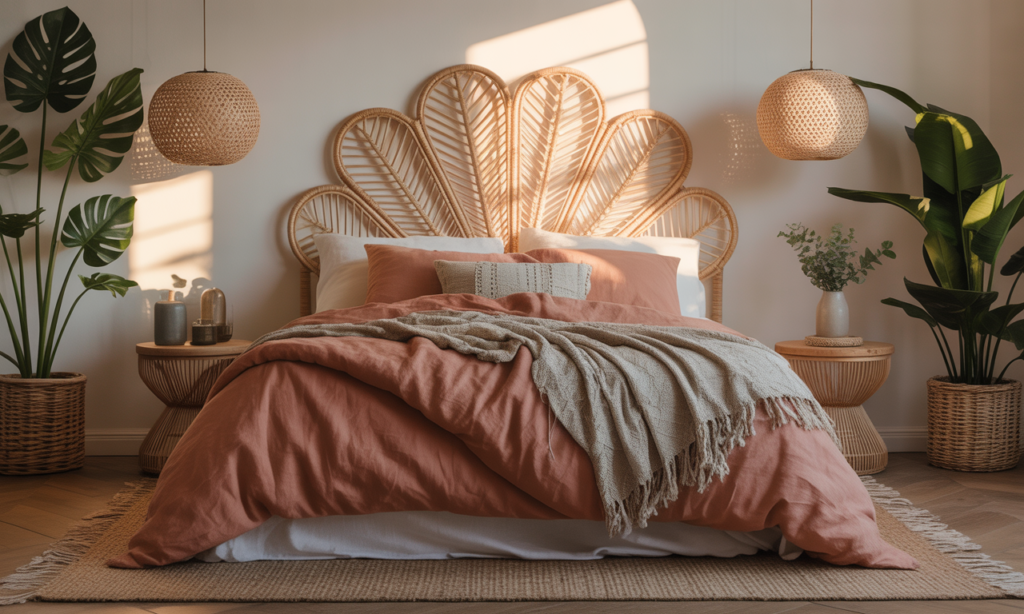 découvrez nos lits en rotin alliant charme bohème et élégance chic pour transformer votre chambre en un havre de paix et de confort.