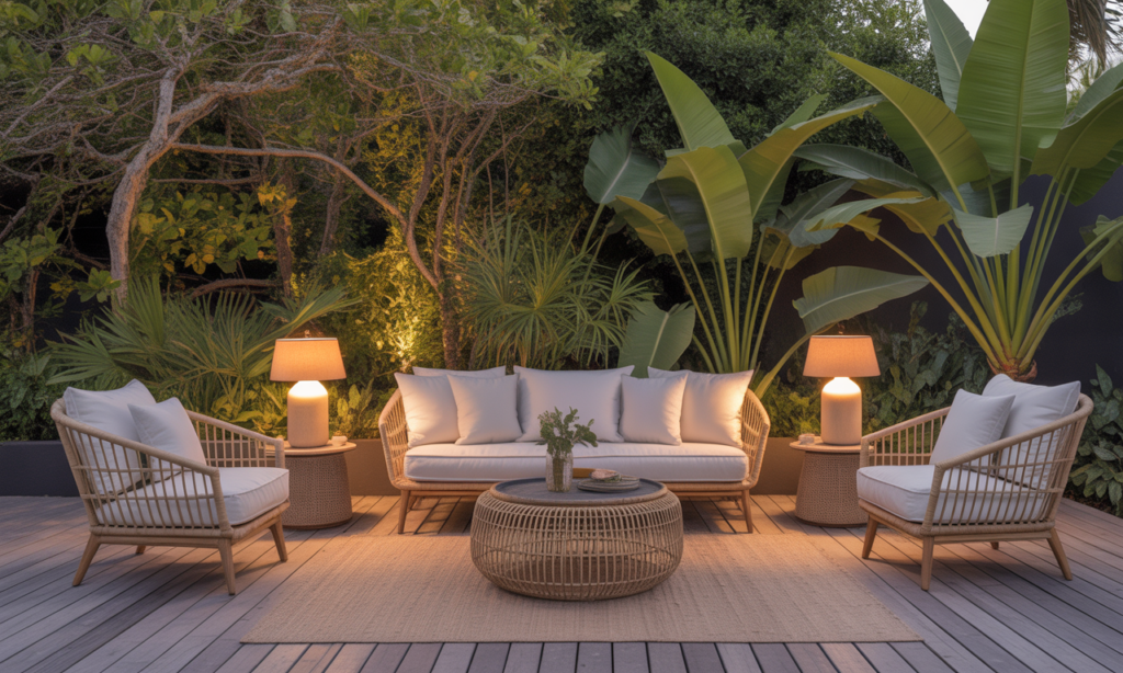 découvrez comment un salon extérieur en rotin transforme votre espace en un havre chic et décontracté pour un été inoubliable. élégance et confort garantis !