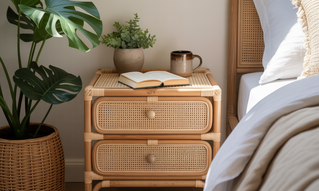 découvrez nos chevets en rotin, l'accessoire essentiel pour une chambre bohème chic. alliez style naturel et fonctionnalité avec ce meuble de nuit tendance qui transformera votre espace.