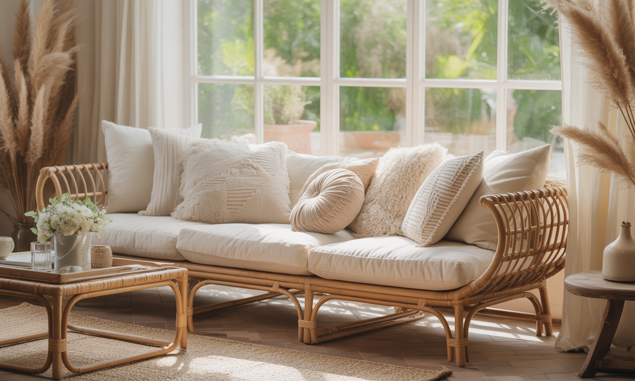 découvrez le canapé en rotin, l'allié chic et confortable pour sublimer votre salon intérieur avec élégance et naturel.