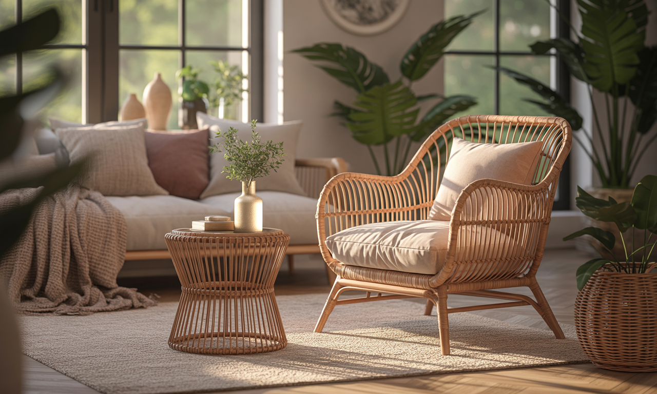 découvrez comment le rotin transforme votre salon en un espace chaleureux et accueillant grâce à son charme naturel et sa touche d'élégance intemporelle.