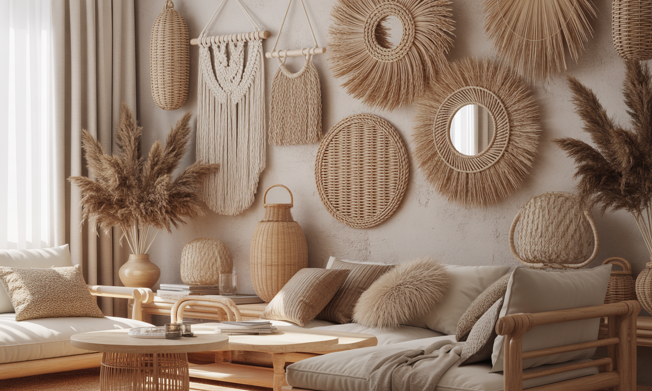découvrez comment intégrer la déco murale en fibres naturelles pour apporter un charme authentique et créer un intérieur bohème chic unique et chaleureux.