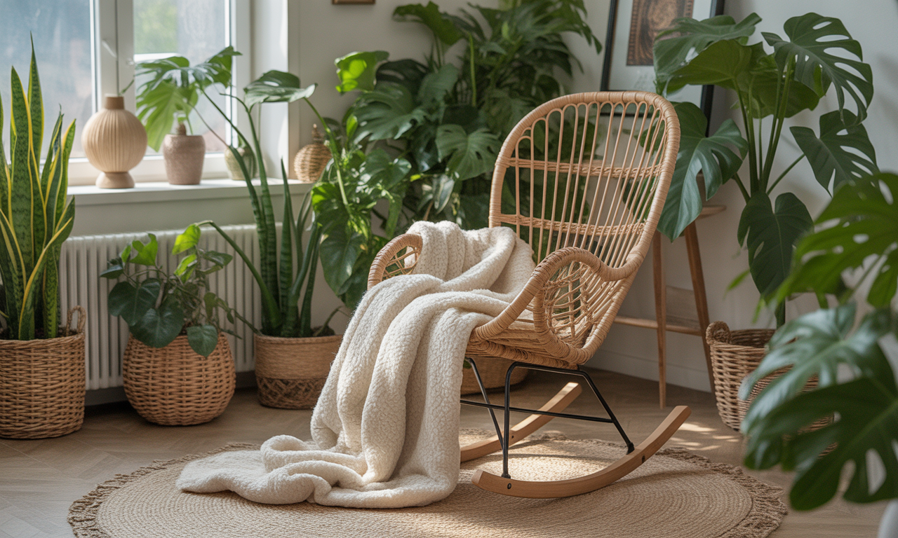 découvrez le rocking chair en osier, l'élément incontournable pour une décoration bohème et une ambiance relaxante. alliez confort et style naturel dans votre intérieur.