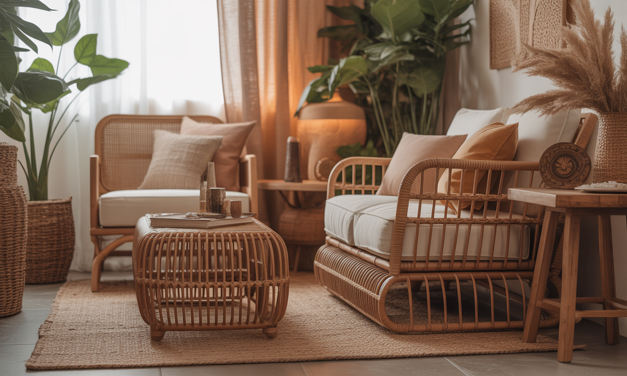 découvrez comment un salon en rotin peut transformer votre intérieur en un espace bohème chic et confortable, alliant naturel et élégance pour une ambiance chaleureuse.